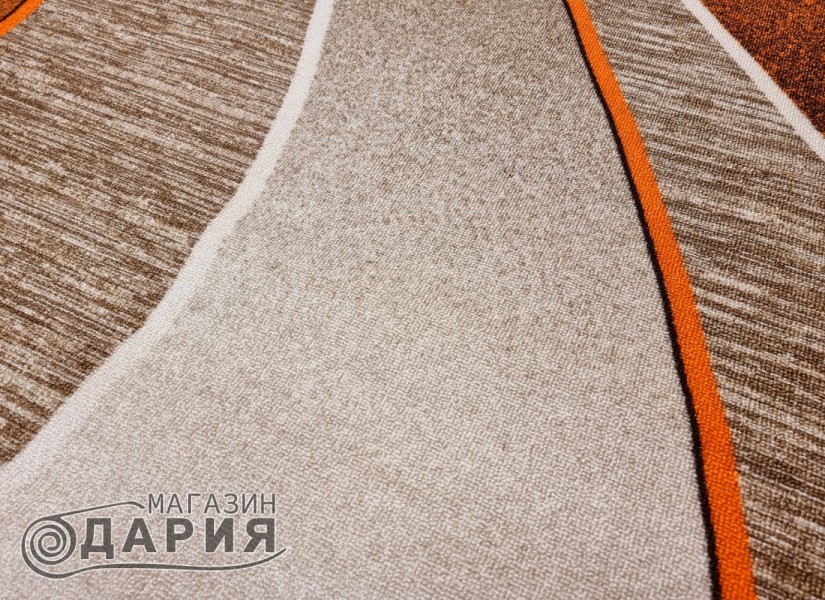 Мокетен килим ERIKA 8012 beige/orange елипса
